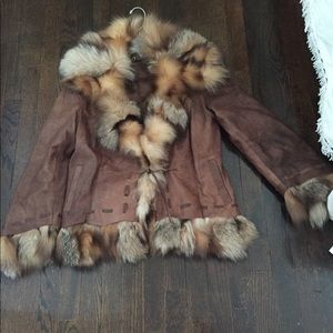 Chosen Couture Nappa Lamb & Real Fox  Coat/Jacket
